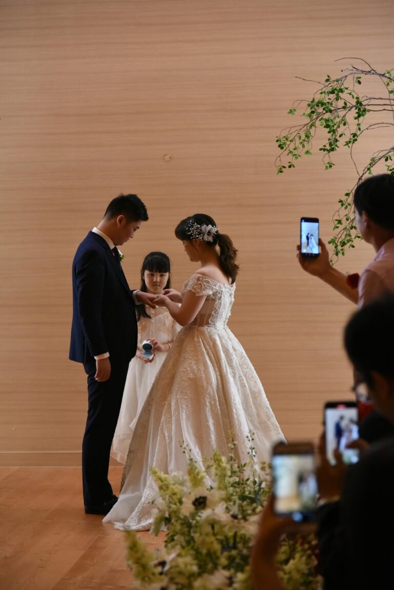 Foto de casamiento con novios